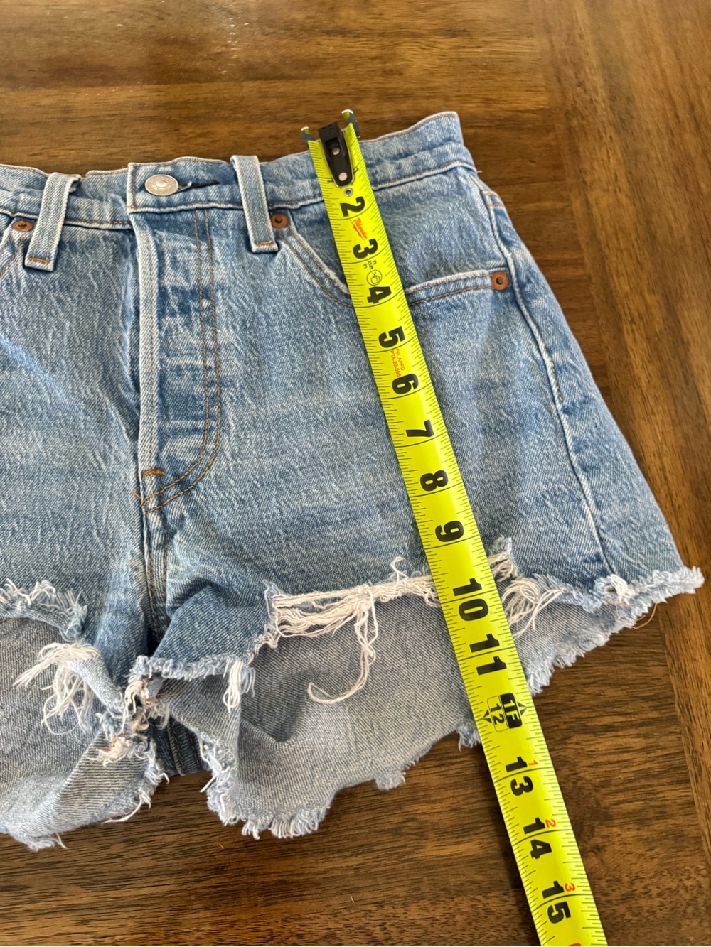 Levi's Light Blue Denim 501 Jeans with Leather Patch - Picture 9 of 9